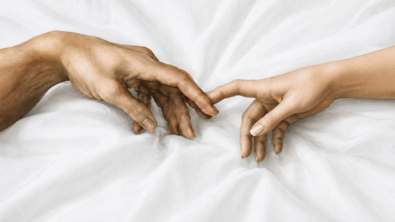 Eine letzte Berührung am Sterbebett